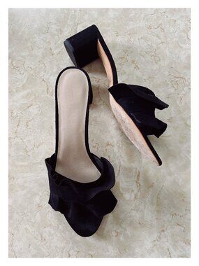 Loeffler Randall Vera Sz 11 Ruffle Slide Sandal